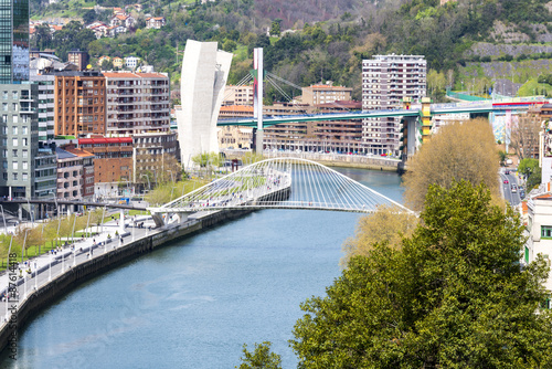 View of Bilbao from Etxebarria park (Spain) photo