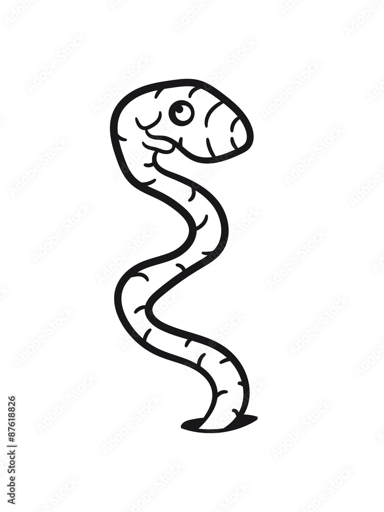 Fototapeta premium worm hole funny comic