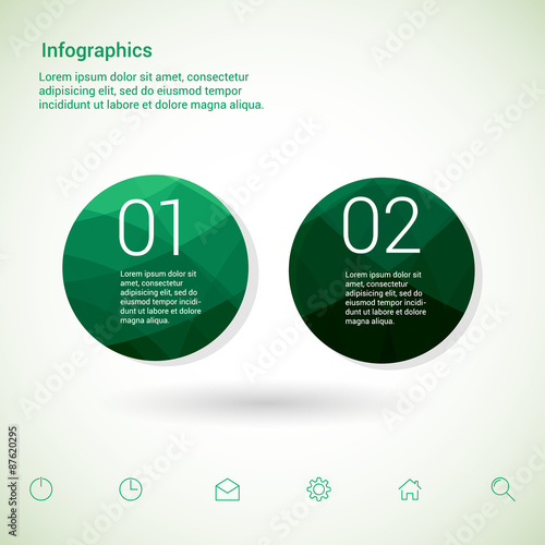 Set of infographic template layouts. Flow chart secuence photo