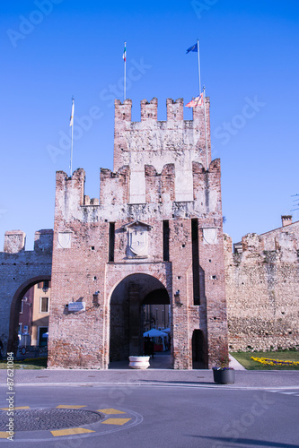 Ancient gateway to Soave, fortified city in the province of Vero