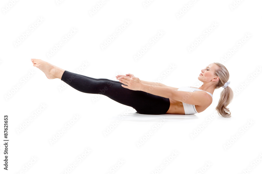 Sport Series: yoga. Boat Position. Sport Series: yoga. Boat Position.