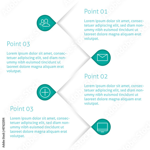 Set of infographic template layouts. Flow chart secuence photo