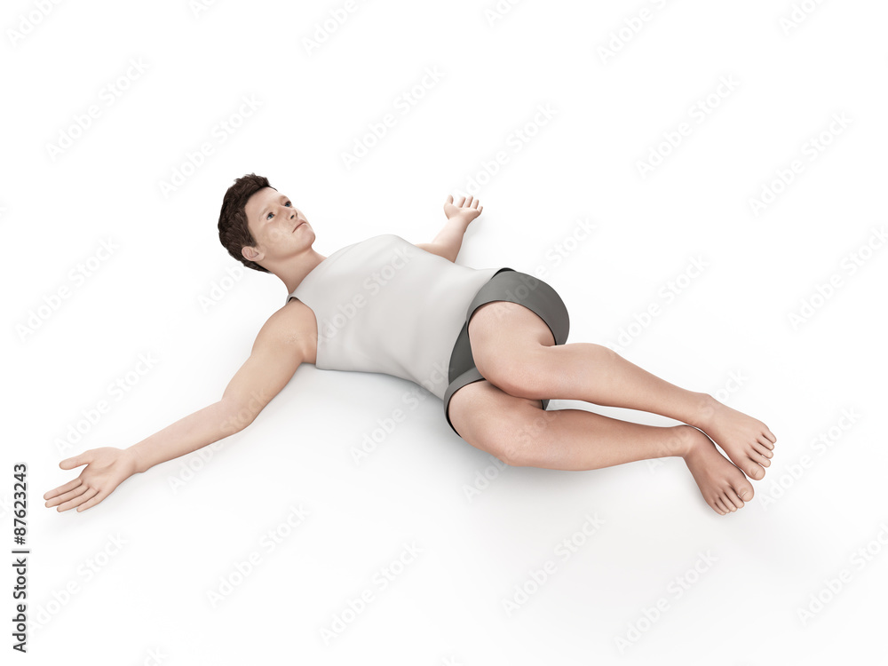 exercise illustration - negative situp exercise illustration - negative situp