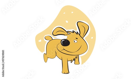 cão atento