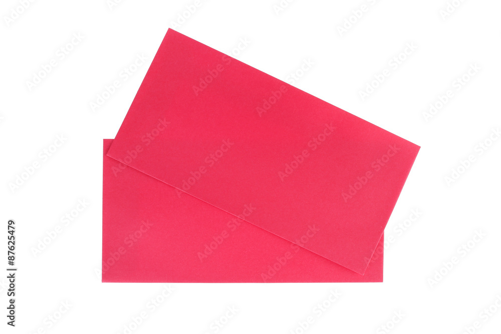 red envelope isolated on white background for gift red envelope isolated on white background for gift