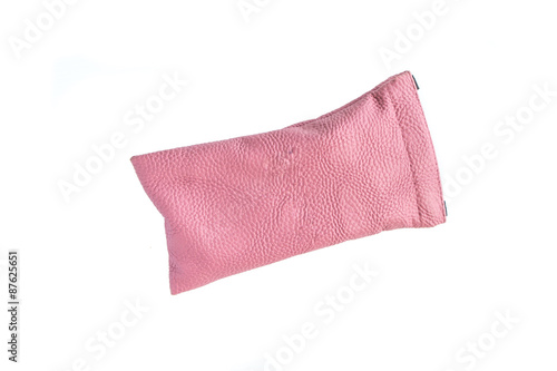 Pink bag isolated on white background