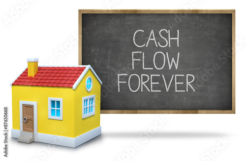 Cash flow forever on blackboard