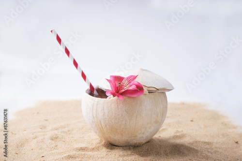 Coconut water drink photo