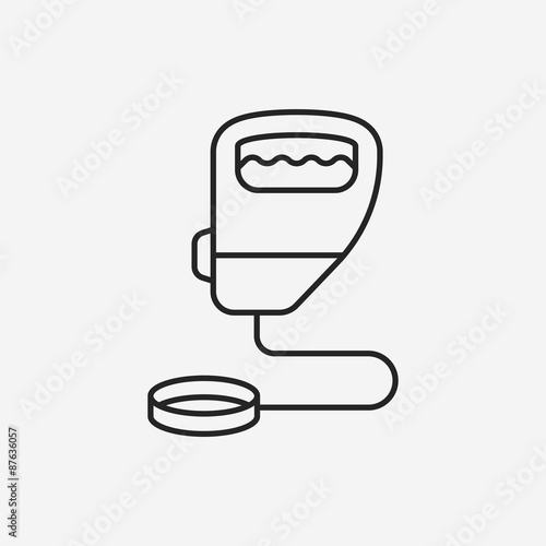 dog lead line icon