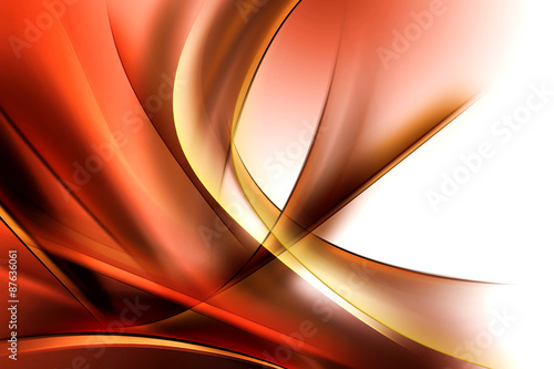 Abstract Gold Brown Waves Background