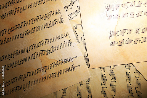 Music sheets background