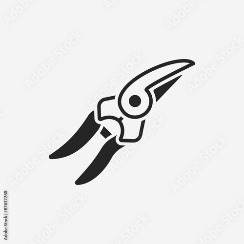 Gardening shears icon