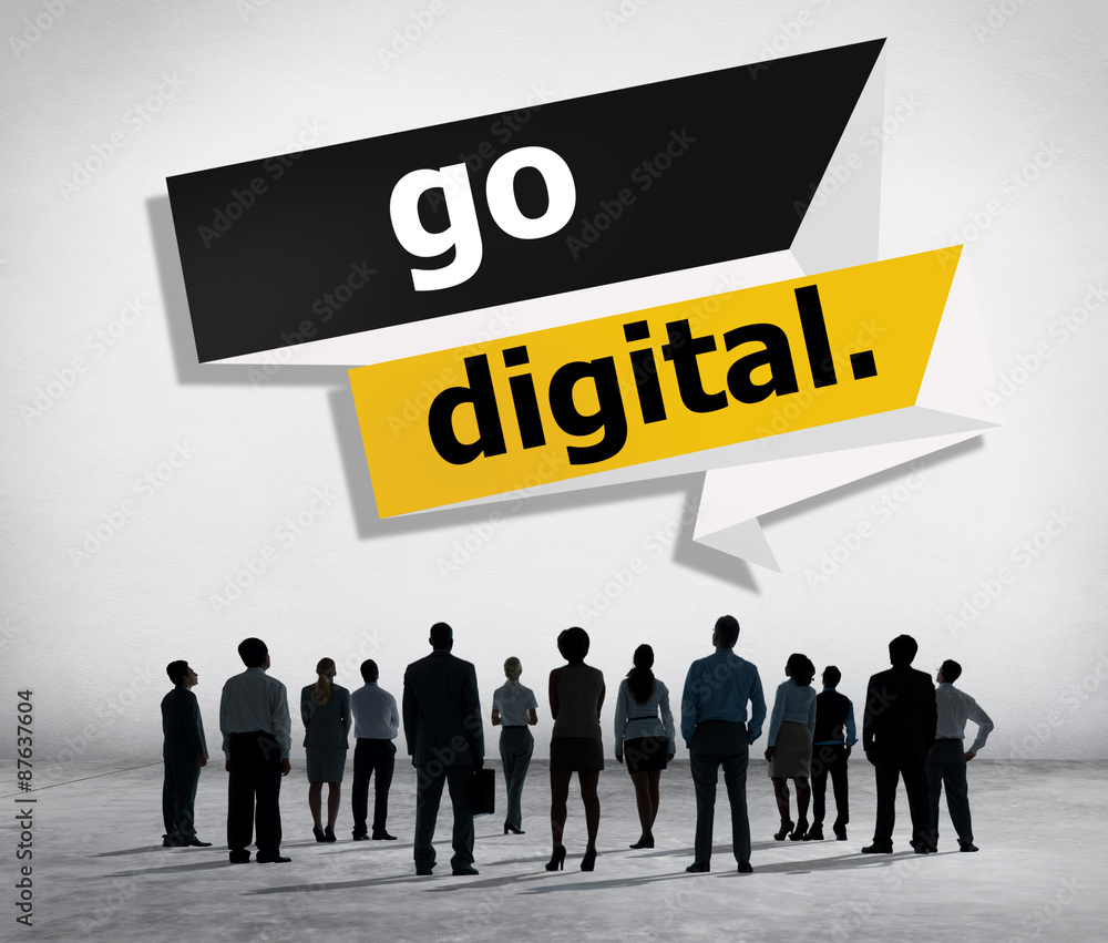 Go Digital Modern Latest Technology Upgrade Concept Go Digital Modern Latest Technology Upgrade Concept