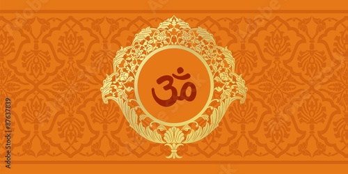 aum syllable, paisley design ,Hinduism, India