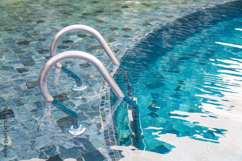 Swimming pool with stairs