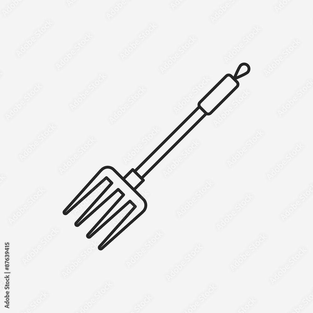 gardening shovel line icon gardening shovel line icon