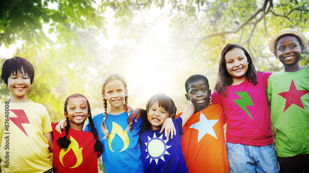 Children Friendship Togetherness Smiling Happiness Children Friendship Togetherness Smiling Happiness