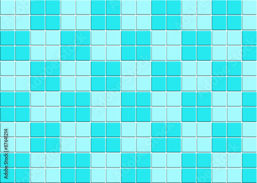 Blue tile wall