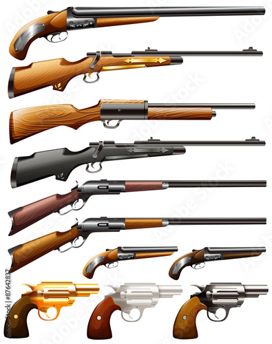 Rifles and pistols