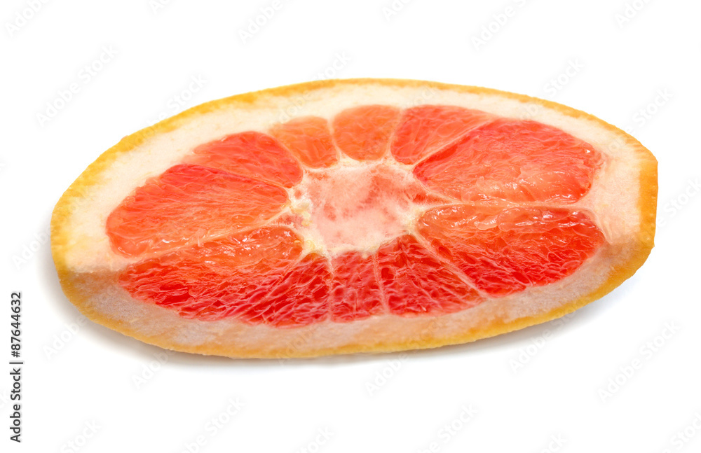 Sliced grapefruit