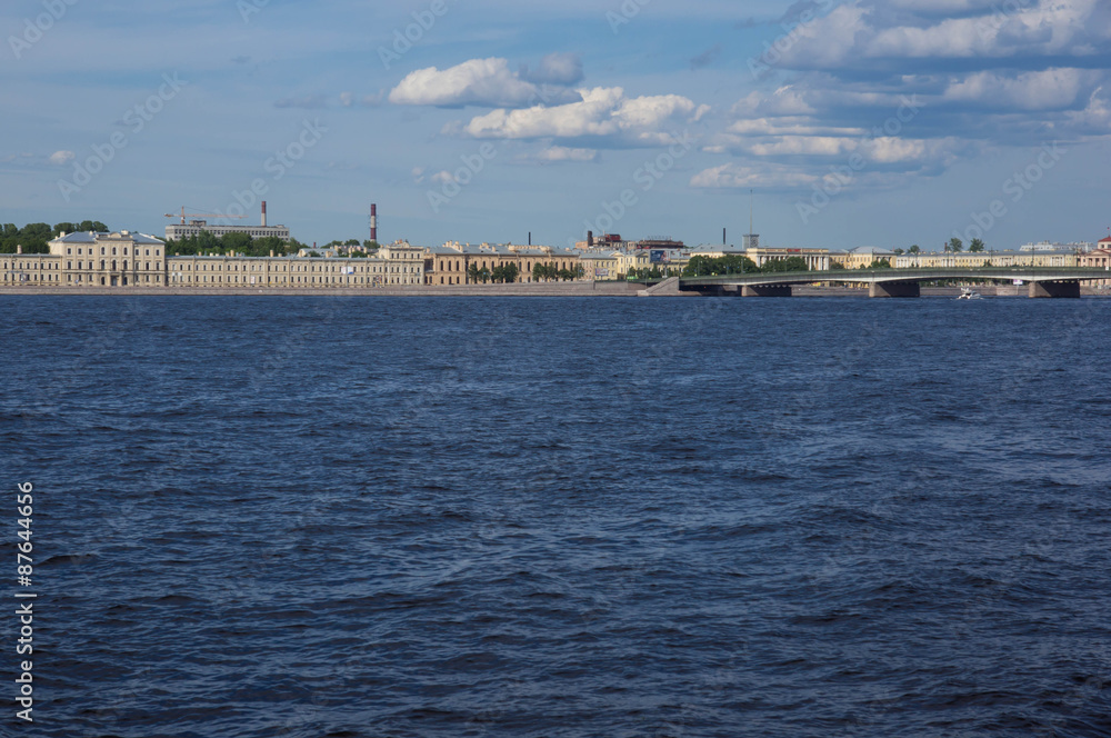 St. Petersburg, view of the city from the Neva River
