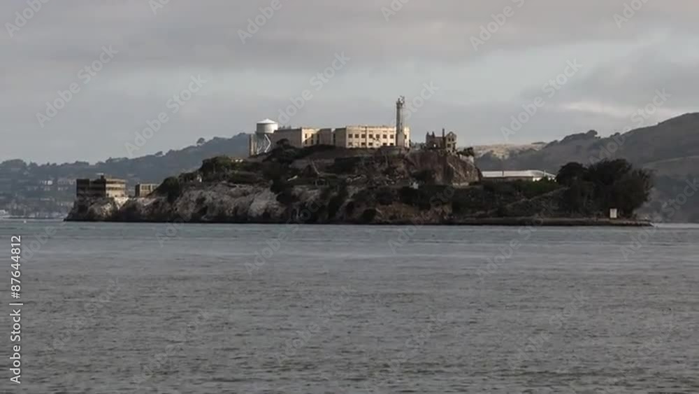 Alcatraz Island in San Francisco Bay California at sunrise Alcatraz Island in San Francisco Bay California at sunrise