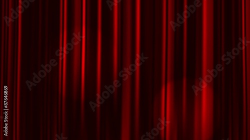 Red Curtains Open with Spotlights plus Alpha Luma Matte. 