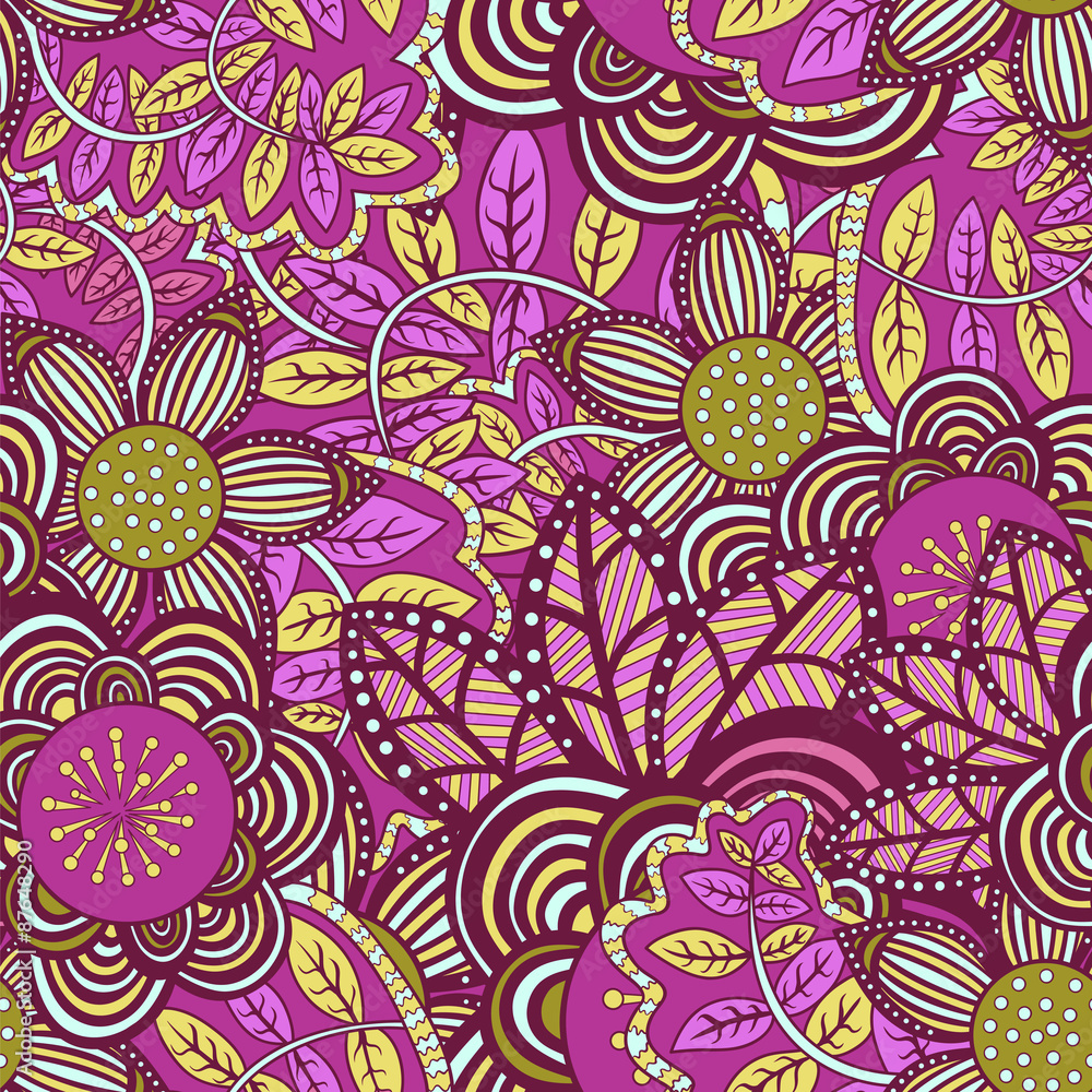 vector seamless floral pattern. vector seamless floral pattern.