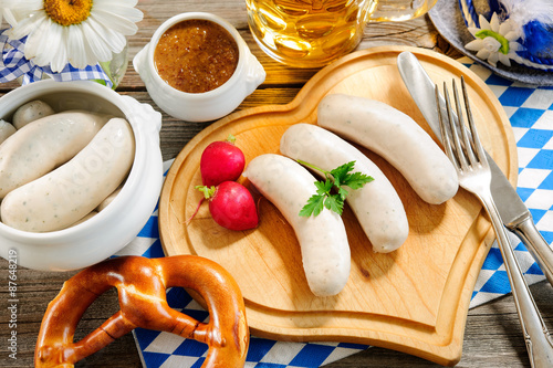 Fotografija Bavarian veal sausage