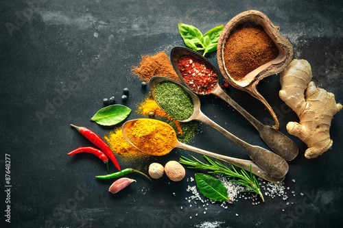 Fototapeta Naklejka Na Ścianę i Meble -  Various herbs and spices