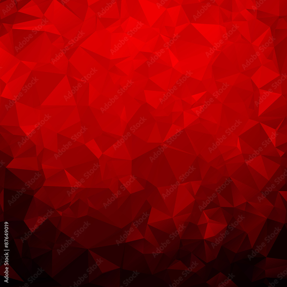 Red abstract polygon pattern Red abstract polygon pattern