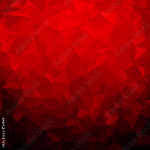 Red abstract polygon pattern