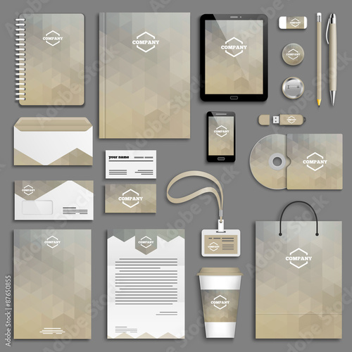 Corporate identity template set