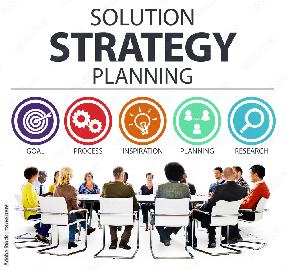 Strategy Business Goals Solution Success Concept Strategy Business Goals Solution Success Concept