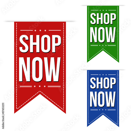 Shop now banner design set