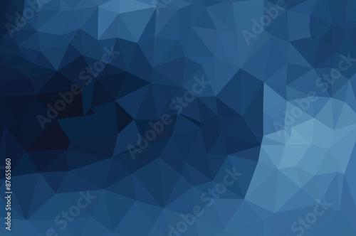 Naklejka Błękitny geometryczny wzór, trójboka tło