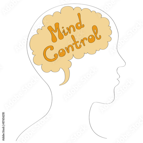 Mind control vector illustration