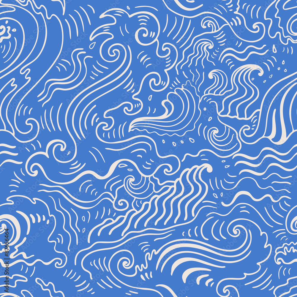 Sea waves. Seamless background Sea waves. Seamless background