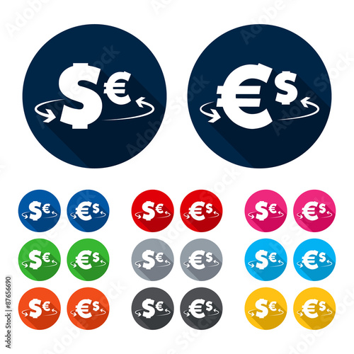 Dollar-Euro icons