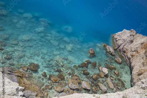 Fototapeta Naklejka Na Ścianę i Meble -  sea transparent blue, Lefkada Greece