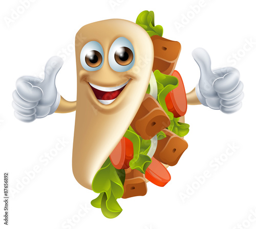Cartoon Kebab Man