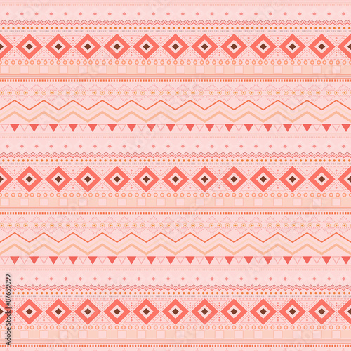 Tribal ethnic seamless stripe pattern, swatches included.