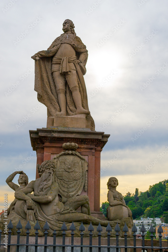 Obraz premium Prince Karl Theodor at sunset