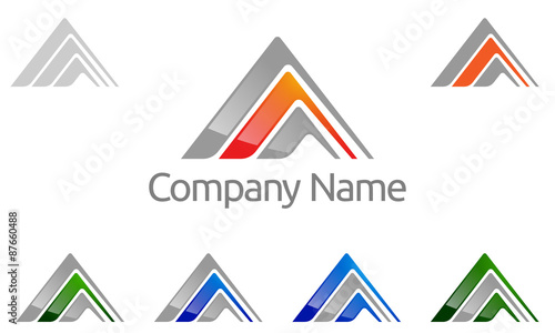 A, a letter, finance, abstract, vector, logo