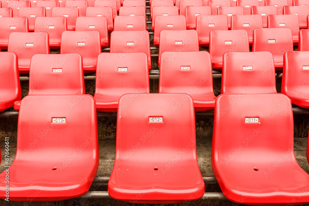 Fototapeta premium Empty seats at the Stadium