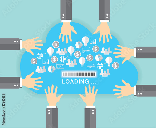 Cloud computing concept