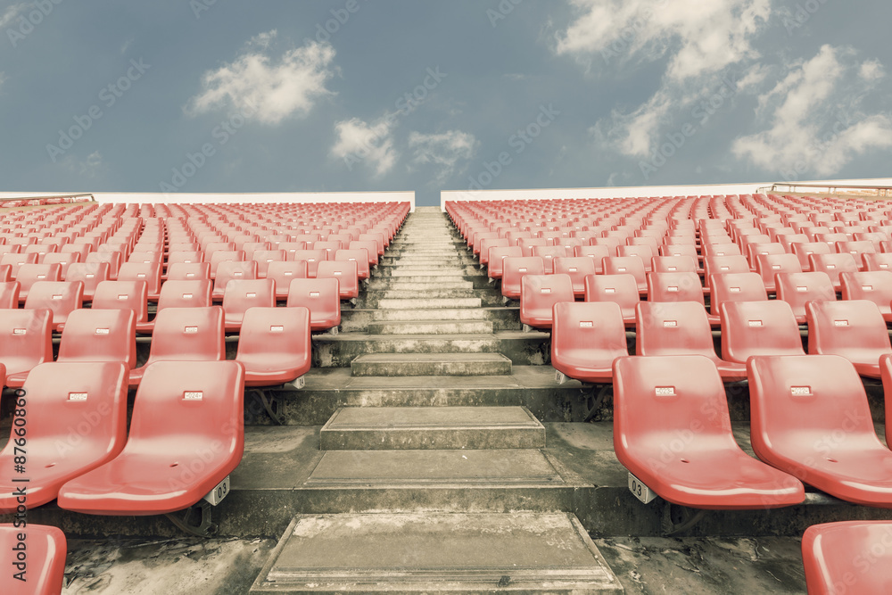 Naklejka premium Empty seats at the Stadium