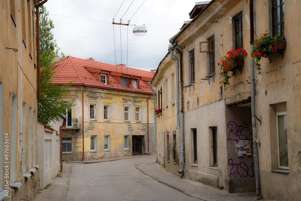Old street in Vilnius 