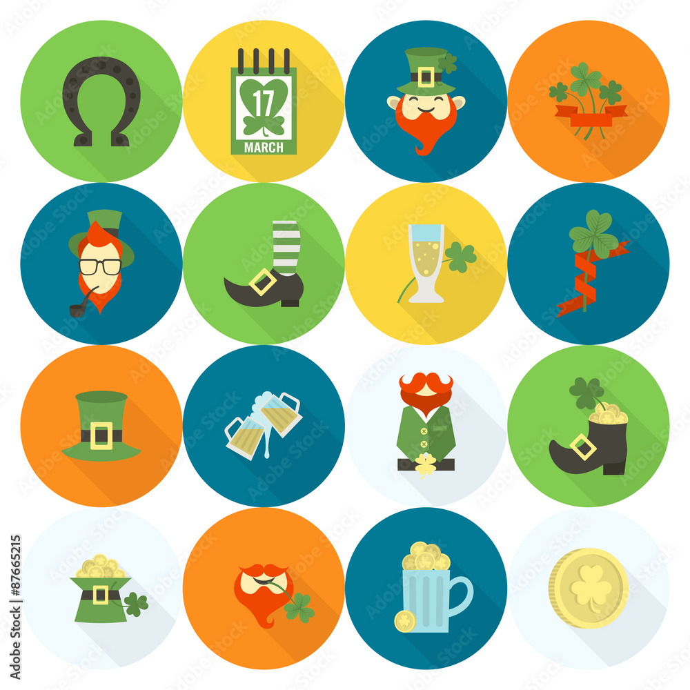 Saint Patricks Day Icon Set Saint Patricks Day Icon Set