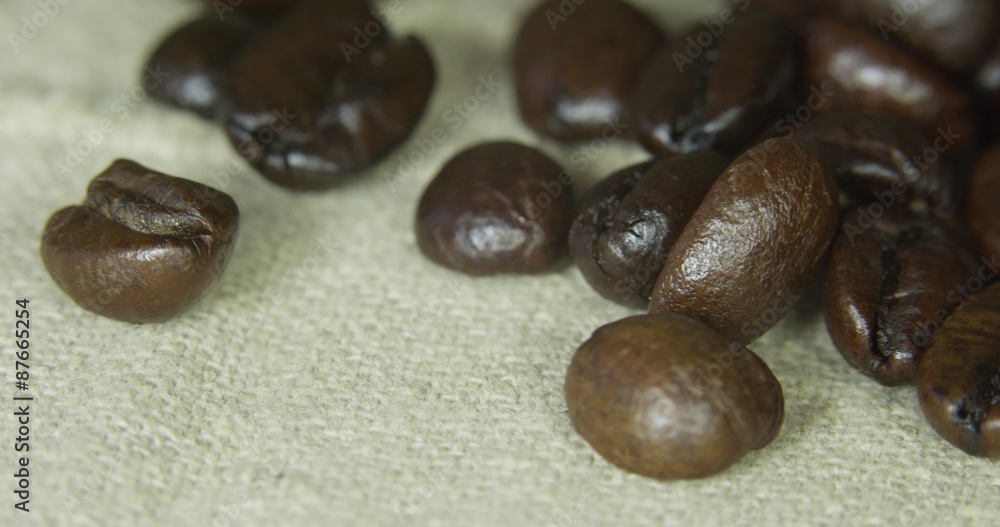 Brown coffee beans, close-up of coffee beans for background and texture. Brown coffee beans, close-up of coffee beans for background and texture.